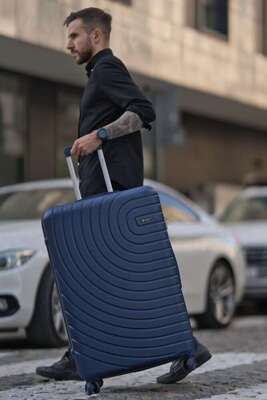 MEDIUM SUITCASE 22' STL945 ABS DARK GREY