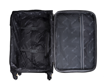 Medium soft luggage M Solier STL1651 black-coffee