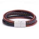 Men's leather bracelet Solier SA29