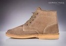 Men's stylish leather Chukka shoes / boots