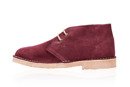 Men's stylish leather suede Chukka shoes/boots burgundy