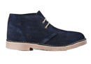 Men's stylish leather suede Chukka shoes/boots navy