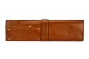 Personalised leather knife case Solier SA44 vintage brown