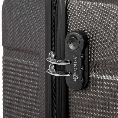 SMALL SUITCASE | STL945 ABS DARK GREY