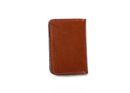 Slim leather men's wallet with coin holder SOLIER SW16 SLIM BROWN