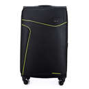 Soft luggage set Solier STL1651 black-green