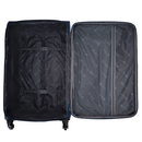 Soft luggage set Solier STL1801 navy-brown