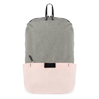 Travel backpack 9L Solier SV15 pink + grey