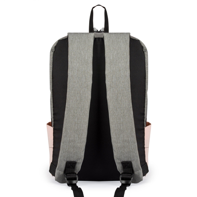 Travel backpack 9L Solier SV15 pink + grey