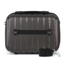 Travel suitcase set Travel case + medium suitcase 22' ABS STL902 dark grey