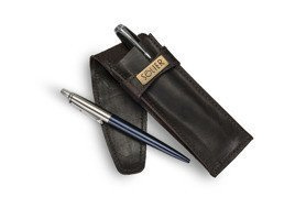 Leather men's pen case SA12 DARK BROWN