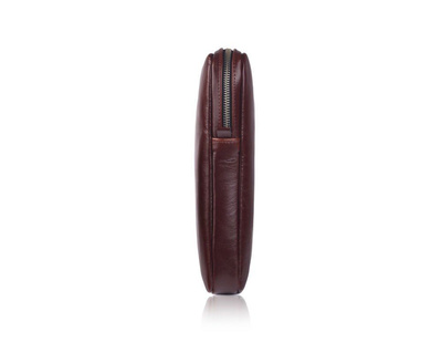 Genuine leather laptop case 15' Solier SA23A Burgundy