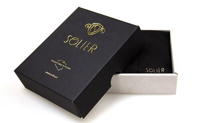 Slim leather men's wallet card holder SOLIER SA13 