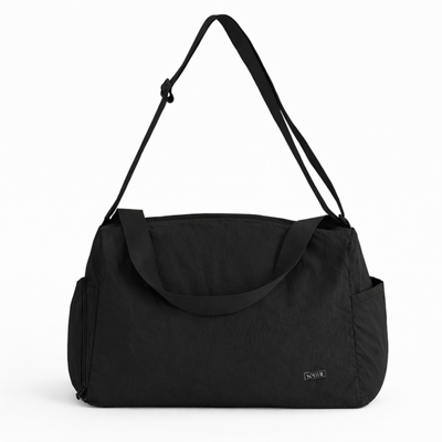 Sportowa torba materiałowa fitness pilates Solier FB53 Teya - czarna