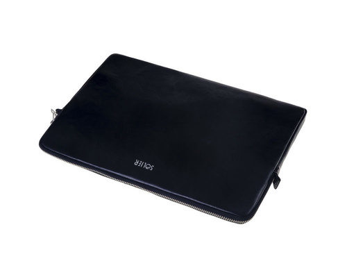 Genuine leather laptop case 15' Solier SA23A Black