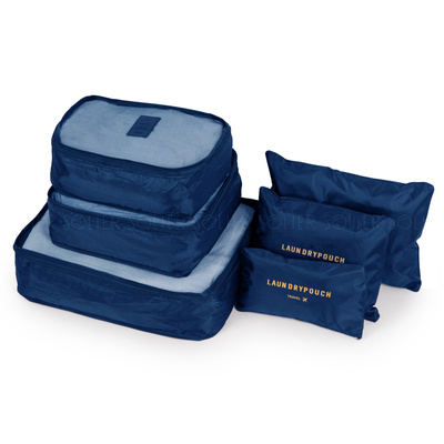 Suitcase organiser set 6 items Solier SA55 navy