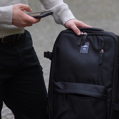 Torba weekendowa podróżna skórzana Solier SL39 Astrin czarna