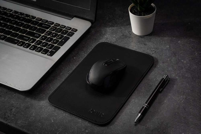 Genuine leather mouse pad Solier SA42 black