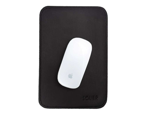 Genuine leather mouse pad Solier SA42 black