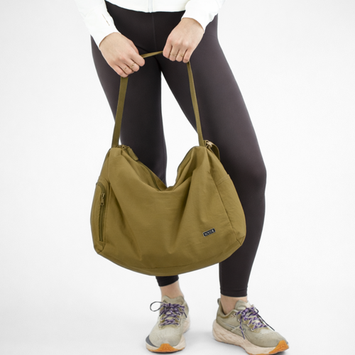 Sportowa torba materiałowa fitness pilates Solier FB53 Teya - oliwkowa