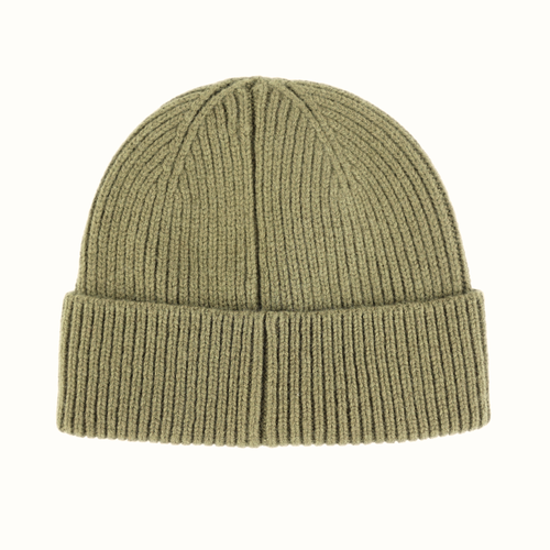 Wełniana czapka 100% wełny MERIN - khaki