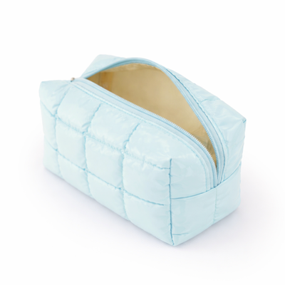 Personalizowana pikowana kosmetyczka - niebieski