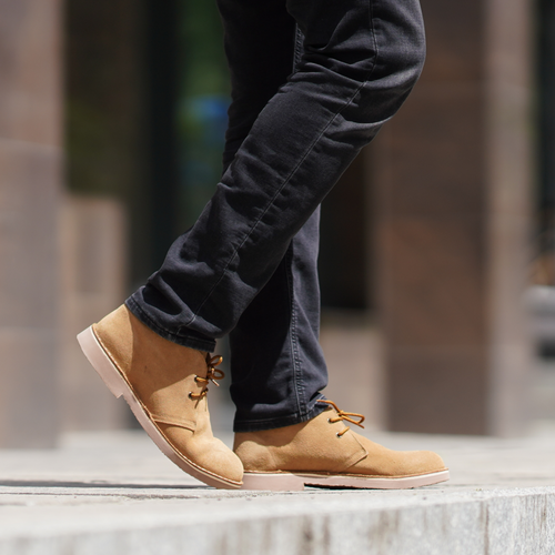 Men's stylish leather Chukka shoes boots M467BS