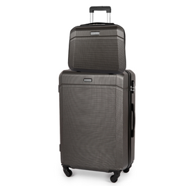 Zestaw walizek podróżnych KUFEREK + WALIZKA STL945 DARK GREY M 22'