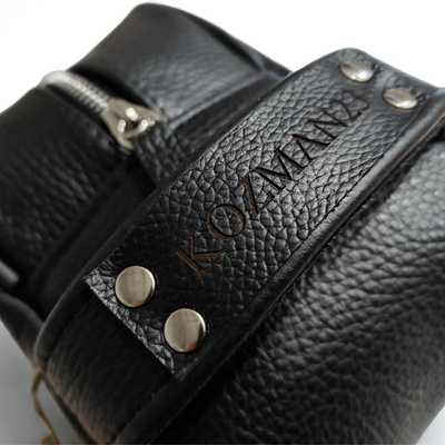 Personlised genuine leather men's beauty bag SK04