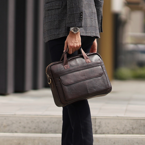 Torba weekendowa podróżna skórzana Solier SL39 Astrin czarna