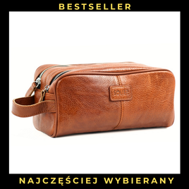 Elegant leather men's beauty bag SOLIER SZETLAND