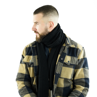 Torba weekendowa podróżna skórzana Solier SL39 Astrin czarna 