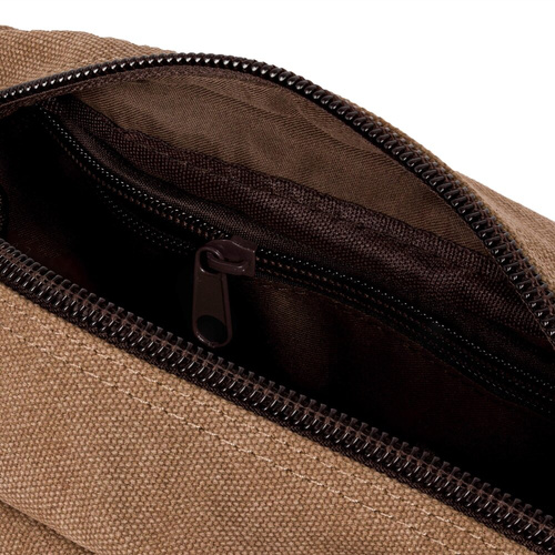 Men's canvas beauty bag SK05 light brown