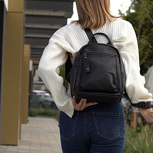 Torba weekendowa podróżna skórzana Solier SL39 Astrin czarna