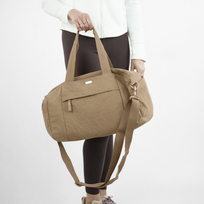 Sportowa torba materiałowa fitness Solier FB52 Lunea - beżowy