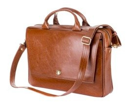 Genuine leather woman's laptop bag FL14 Rimini vintage brown