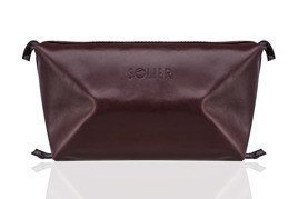 Elegant leather men's beauty bag SOLIER PERTH