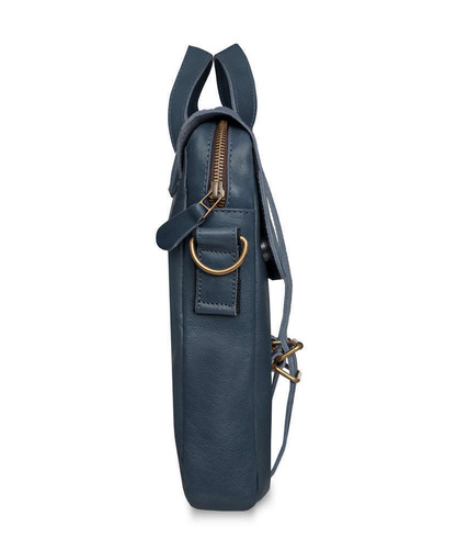 Genuine leather bicycle bag SR03 navy