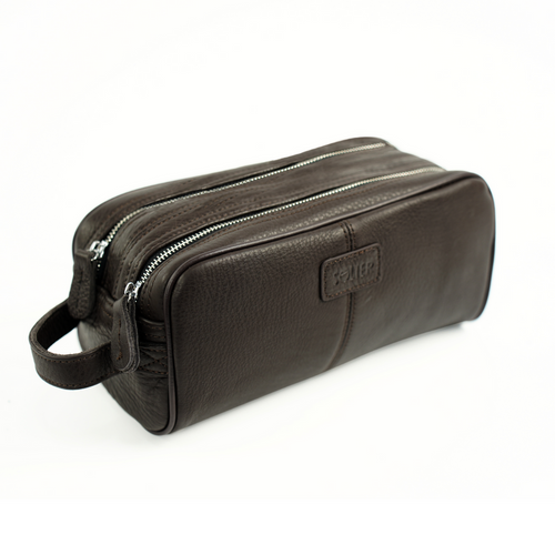 Elegant leather men's beauty bag SOLIER SZETLAND