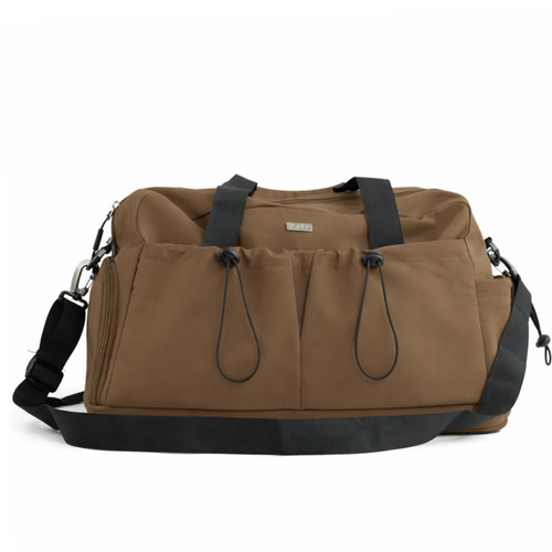 Materiałowa sportowa torba na trening SM06 Moira - brązowa