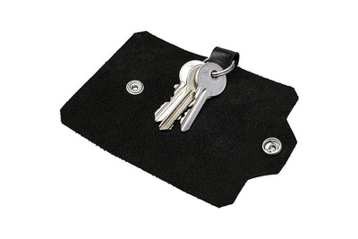 Leather men's key holder SOLIER SA11 BLACK