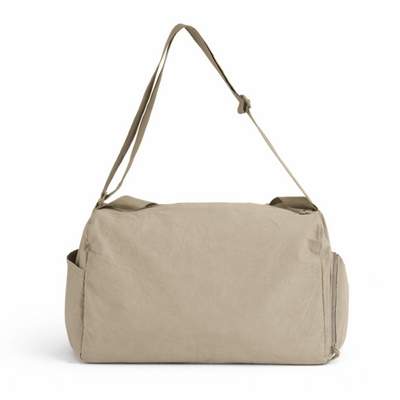 Sportowa torba materiałowa fitness pilates Solier FB53 Teya - beżowa