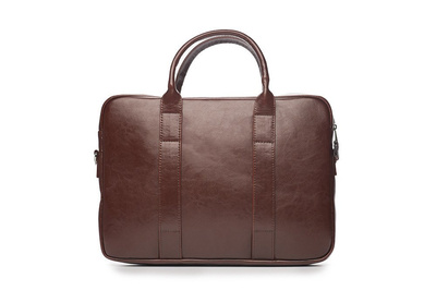 Maroon leather shoulder laptop bag SL20 EDYNBURG