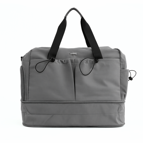 Materiałowa sportowa torba na trening SM06 Moira - szara