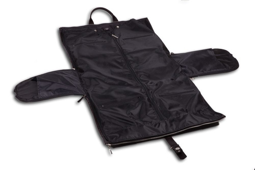 Genuine leather men's garment bag SL18 Harlow black