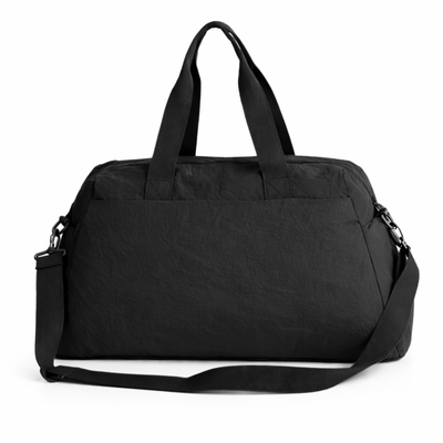 Genuine leather woman's laptop bag FL25 black with snake pattern