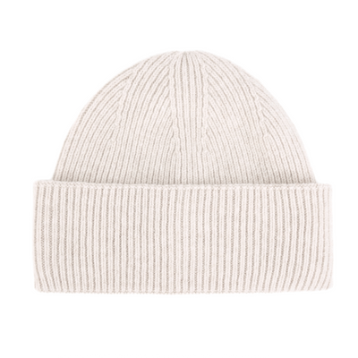 Ciepła wełniana czapka 100% wełny FJORD jasny beż