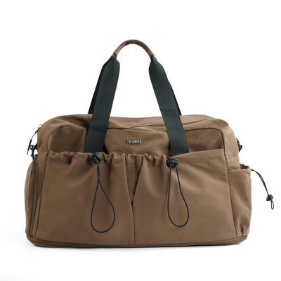 Materiałowa sportowa torba na trening SM06 Moira - brązowa