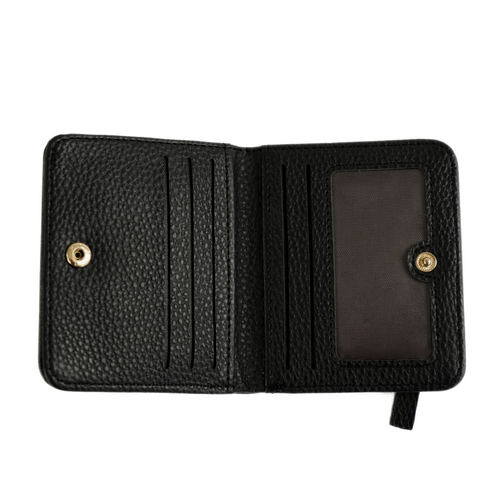 Genuine leather woman's laptop bag FL25 black with snake pattern