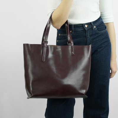 Genuine leather woman's laptop bag FL25 black with snake pattern